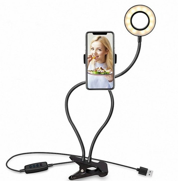 Dimmable LED Ring Light with Mini Tripod – US Shipping