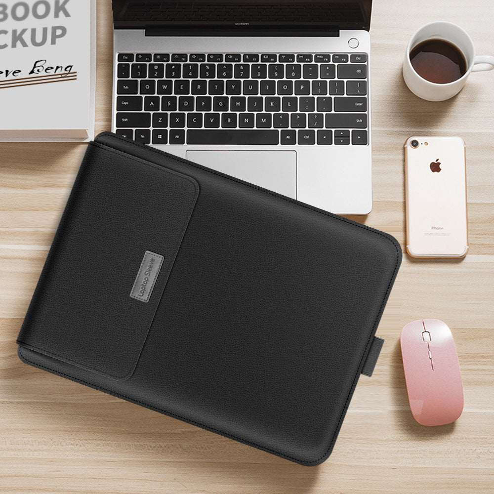 Universal PU Leather Laptop Sleeve – Stylish Business Laptop Bag