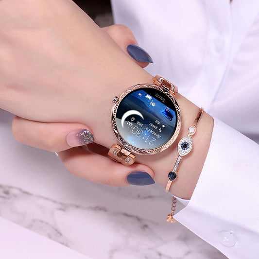 Women's Smartwatch with Heart Rate Monitor & Physiological Cycle Tracking – Waterproof Fitness Watch