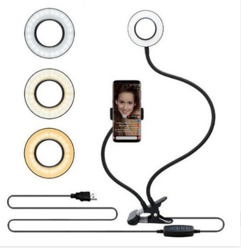 Dimmable LED Ring Light with Mini Tripod – US Shipping