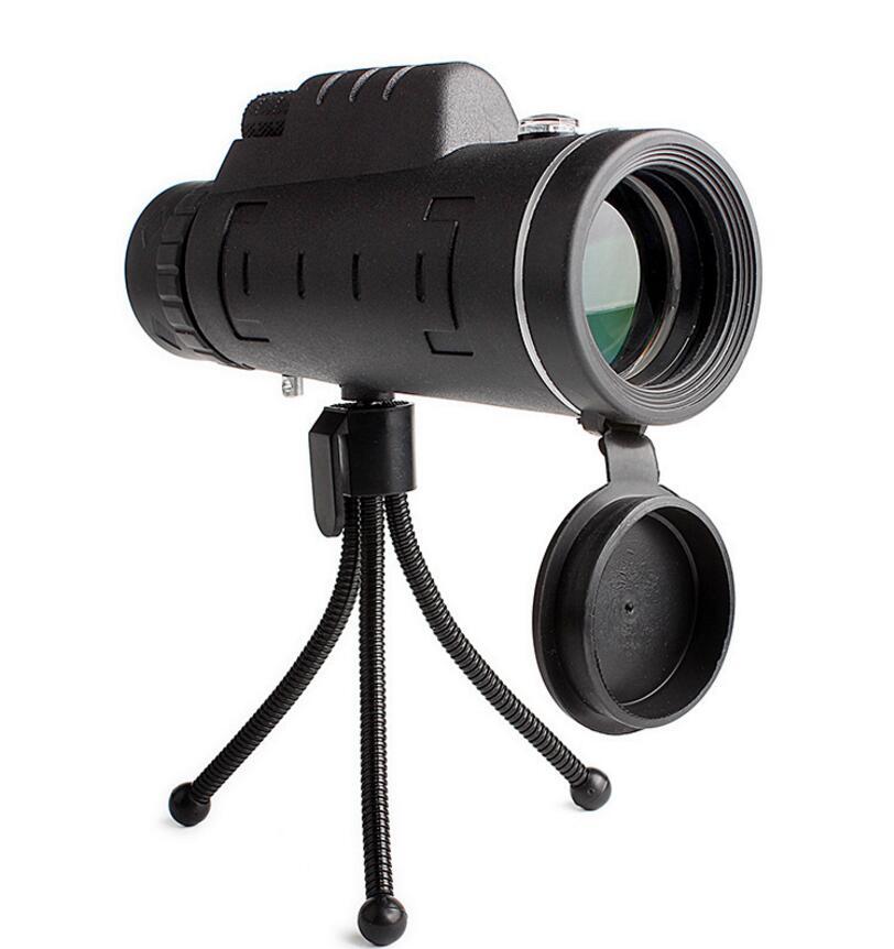 40x60 High-Powered Monocular Telescope with Compass, Tripod & Phone Clip – Outdoor Zoom Scope for Travel & Adventure