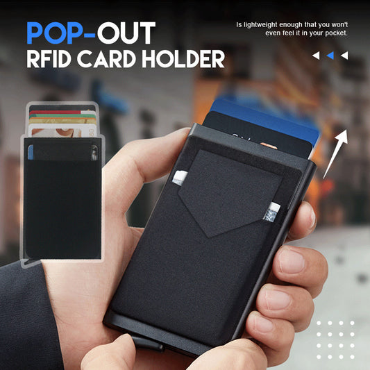 Slim Metal Credit Card Holder Smart Wallet
