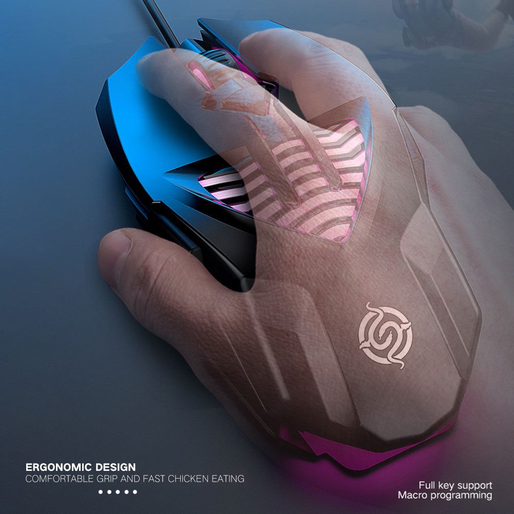 Ergonomic USB Wired Office & Gaming Mouse – High Precision 1600 DPI, 4/6 Button Design