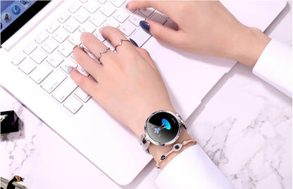 Women's Smartwatch with Heart Rate Monitor & Physiological Cycle Tracking – Waterproof Fitness Watch