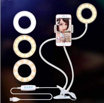 Dimmable LED Ring Light with Mini Tripod – US Shipping