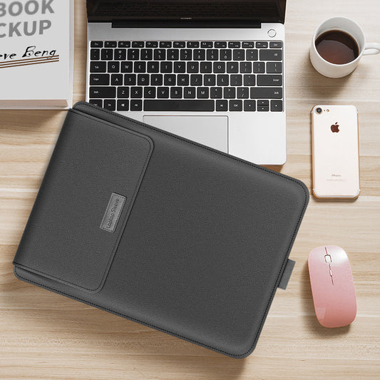 Universal PU Leather Laptop Sleeve – Stylish Business Laptop Bag