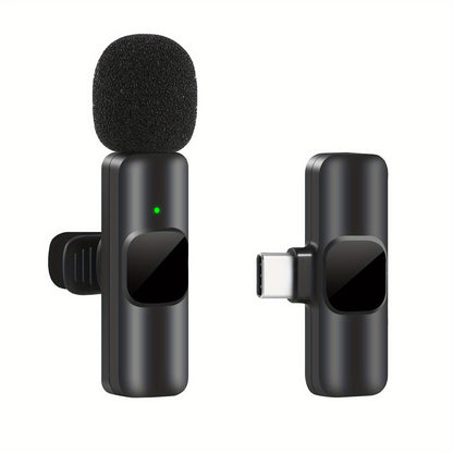 Wireless Lavalier Microphone for iPhone/iPad – Clip-On Mic for Video, Podcast, Interview, Vlog
