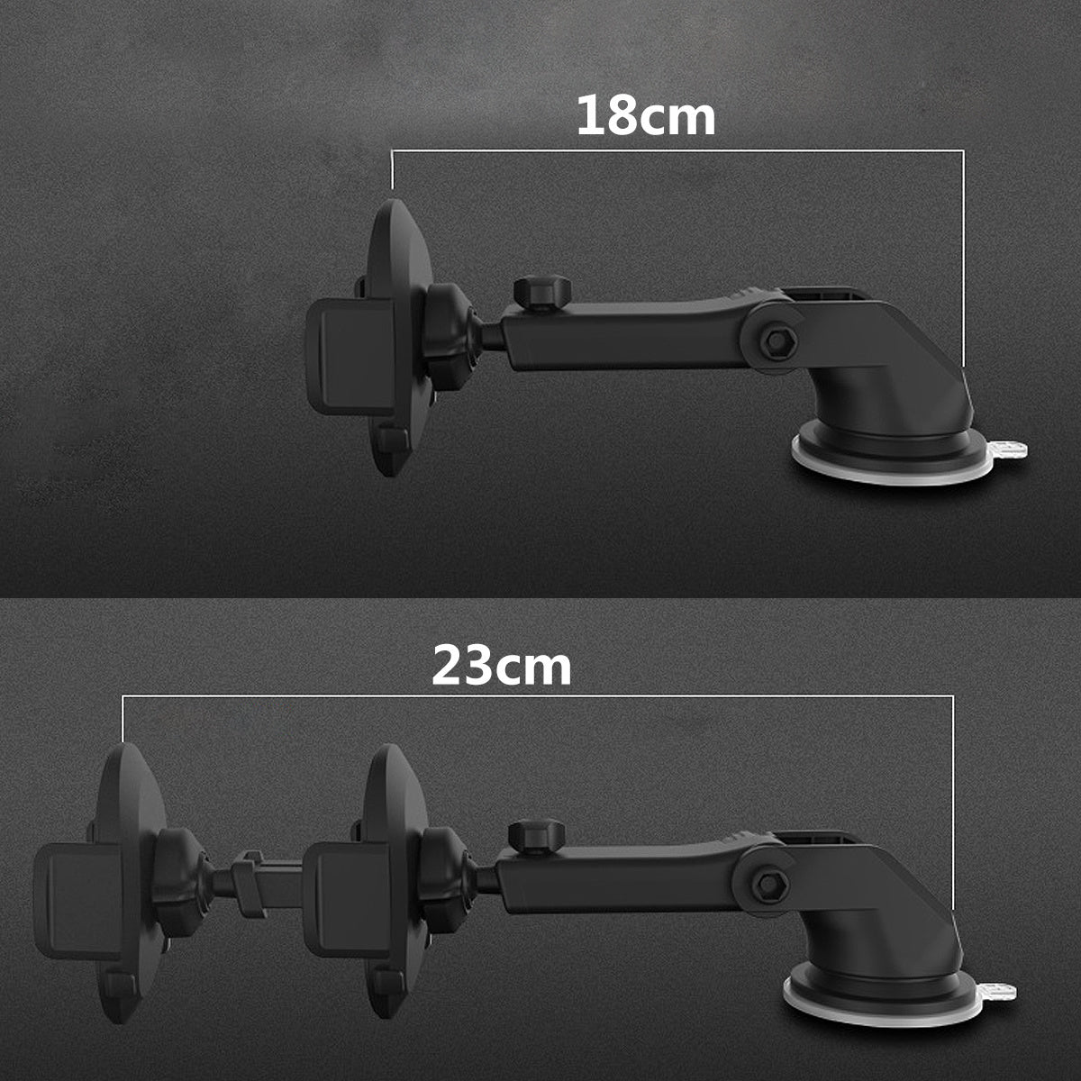 Telescopic Car Dashboard Phone Holder with Suction Cup