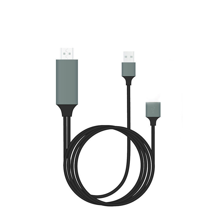 Type-C to HDMI 3-in-1 Projection Cable – 2M 4K Adapter with Charging for Phone, Tablet & Laptop