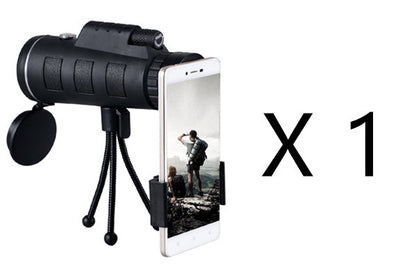 40x60 High-Powered Monocular Telescope with Compass, Tripod & Phone Clip – Outdoor Zoom Scope for Travel & Adventure