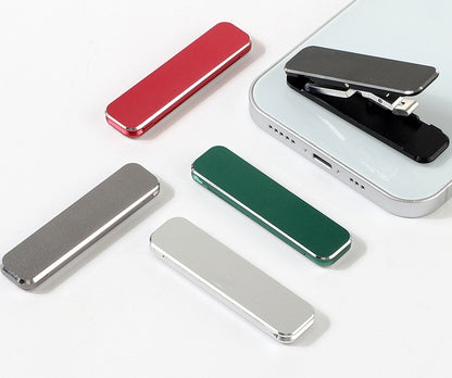 Ultra-Slim Folding Mobile Phone Holder – Portable Aluminum Alloy Stand for Hands-Free Viewing