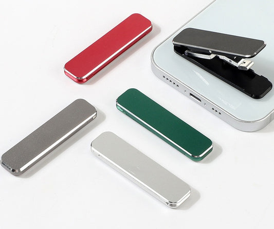 Ultra-Slim Folding Mobile Phone Holder – Portable Aluminum Alloy Stand for Hands-Free Viewing
