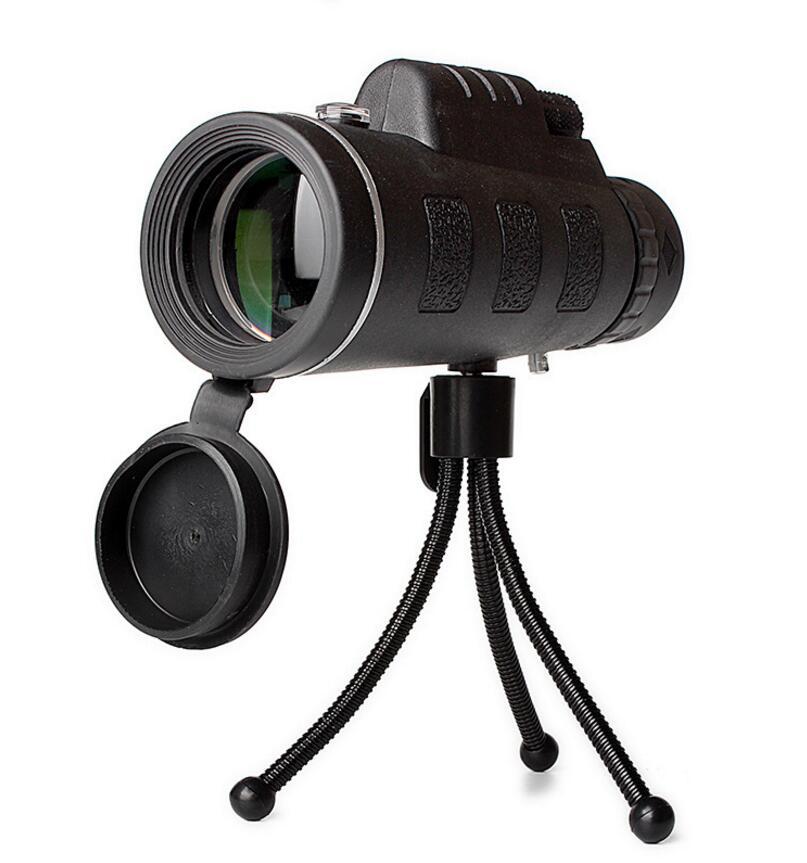 40x60 High-Powered Monocular Telescope with Compass, Tripod & Phone Clip – Outdoor Zoom Scope for Travel & Adventure