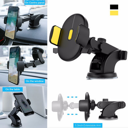 Telescopic Car Dashboard Phone Holder with Suction Cup