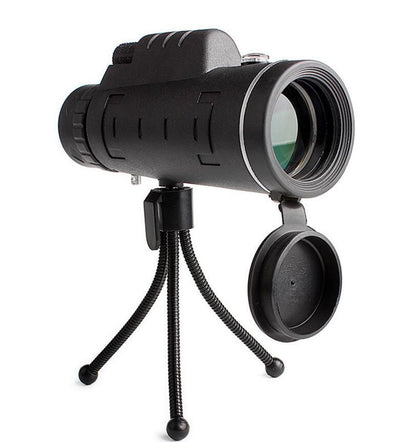 40x60 High-Powered Monocular Telescope with Compass, Tripod & Phone Clip – Outdoor Zoom Scope for Travel & Adventure