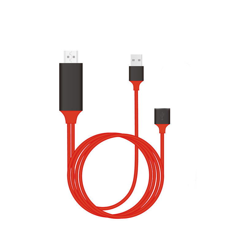 Type-C to HDMI 3-in-1 Projection Cable – 2M 4K Adapter with Charging for Phone, Tablet & Laptop