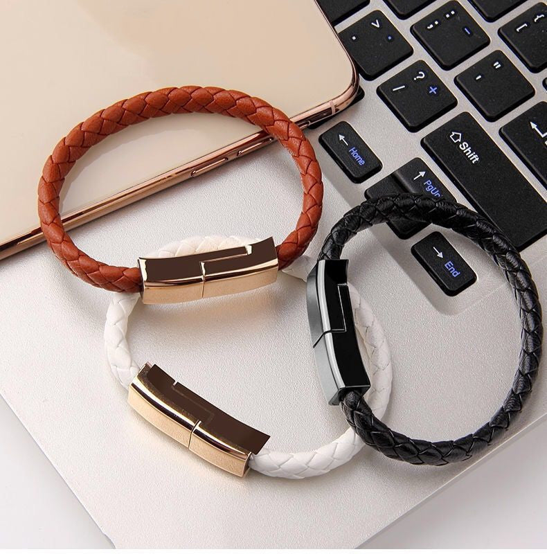 USB Charging Smart Bracelet (Data + Power Compact Cable)