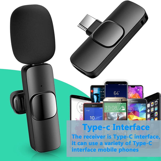 Wireless Lavalier Microphone for iPhone/iPad – Clip-On Mic for Video, Podcast, Interview, Vlog