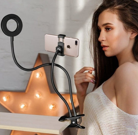 Dimmable LED Ring Light with Mini Tripod – US Shipping