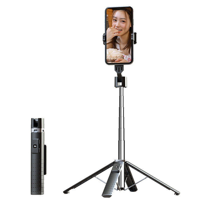 Quadruple-LED Fill Light Selfie Stick with Bluetooth Remote