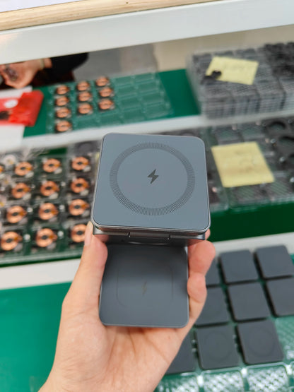 3-in-1 Magnetic Wireless Charger Stand for iPhone, airpods & Apple Watch