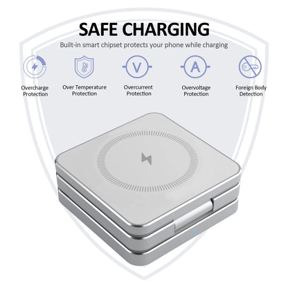 3-in-1 Magnetic Wireless Charger Stand for iPhone, airpods & Apple Watch