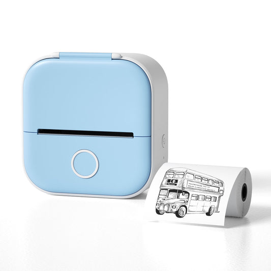 Portable Mini Bluetooth Thermal Label & Photo Printer – Inkless Pocket Printer for Students, Creators & Home Organization