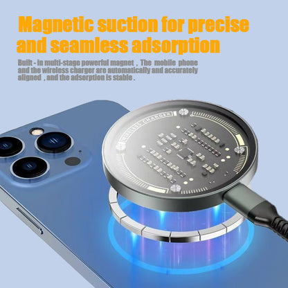 Magnetic Qi Wireless Charger 15W – Experience ultra-fast, cable-free charging with this sleek 15W magnetic wireless charger
