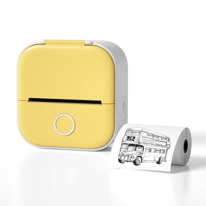 Portable Mini Bluetooth Thermal Label & Photo Printer – Inkless Pocket Printer for Students, Creators & Home Organization