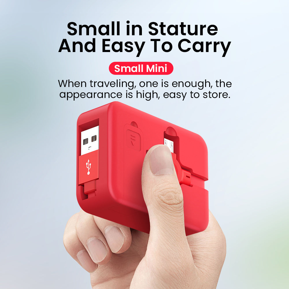 4‑in‑1 Retractable USB Cable with Integrated Phone Stand