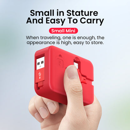4‑in‑1 Retractable USB Cable with Integrated Phone Stand